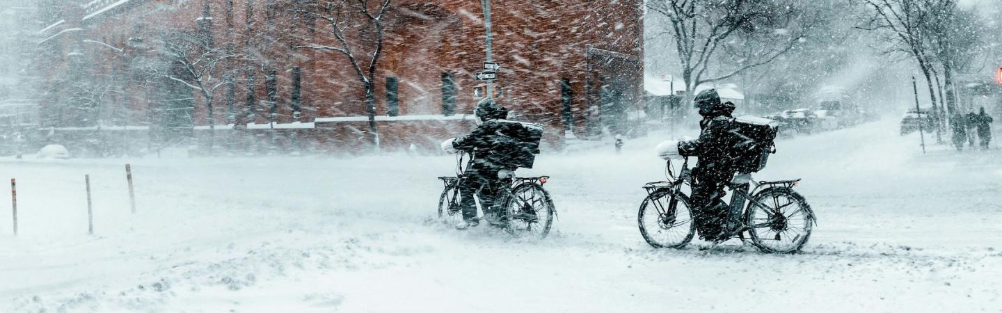 winter storm in New York City