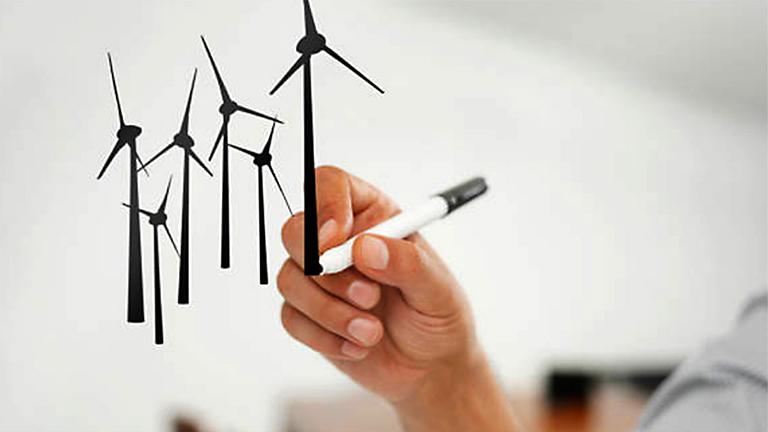 Drawing wind turbines 