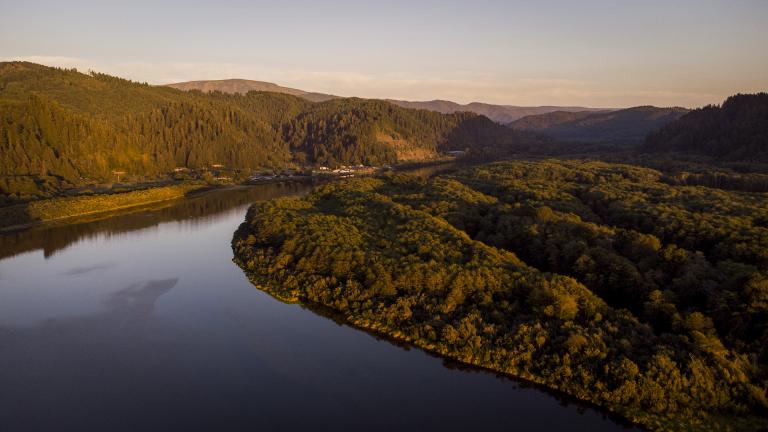 The town of Klamath, California, is located near the mouth of the Klamath River.