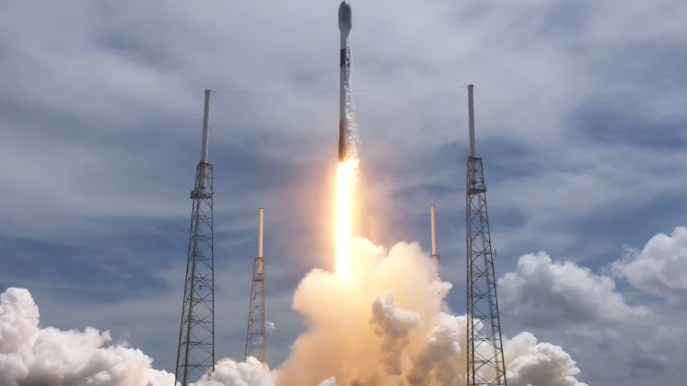 The SpaceX Falcon 9 rocket launched in May 2022 carried multiple missions, including Lincoln Laboratory’s Agile MicroSat.