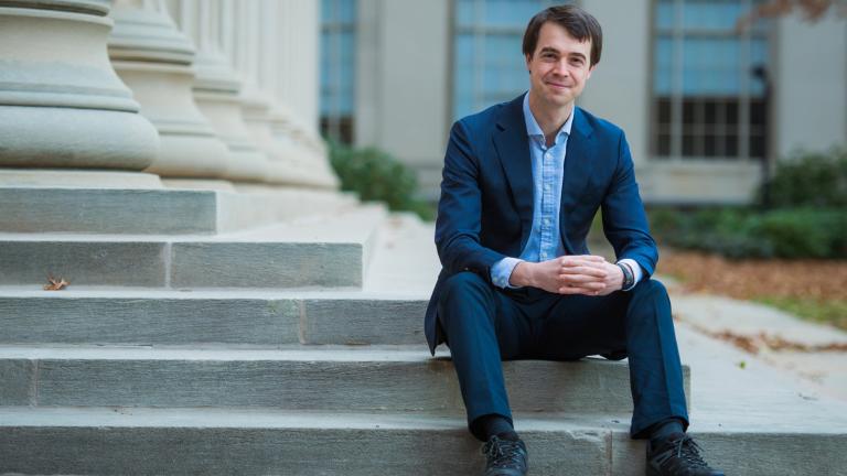 Assistant Professor Jack Hare studies plasma, a high-energy gas in which atomic nuclei and electrons roam around separately.