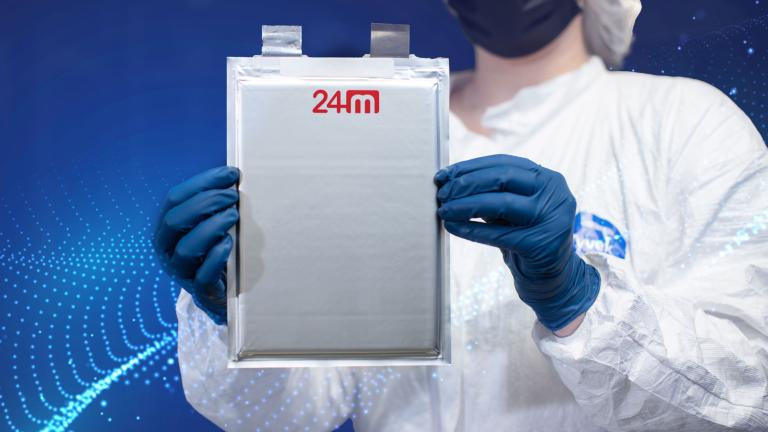 The MIT spinout 24M Technologies uses fewer materials to make its batteries than conventional lithium-ion cells.