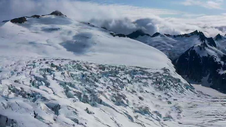 The rate of glacier ice flow is more sensitive to stress than previously calculated, according to a new study by MIT researchers that upends a decades’ old equation used to describe ice flow. Pictured is the Juneau ice field in Alaska.