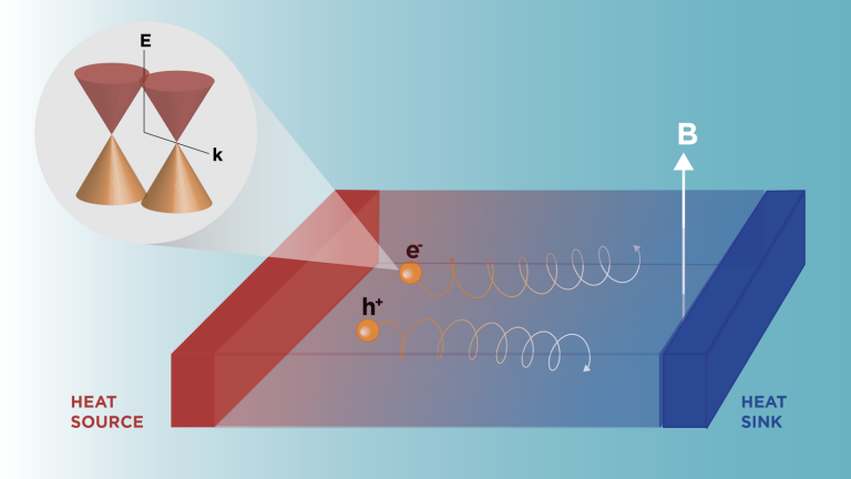 In a topological Weyl semimetal, the electronic properties are controlled by Weyl fermions, which do not possess any mass and to some extent resemble photons. When an external magnetic field is applied, these Weyl fermions are able to convert waste heat into electricity extremely effectively and efficiently.