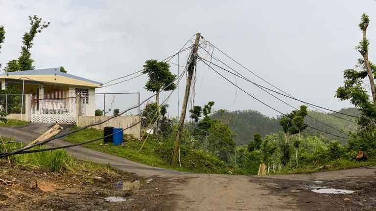 Hurricane Maria ravaged this neighborhood in Vega Alta, Puerto Rico.