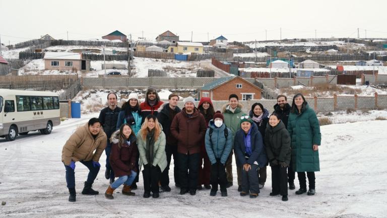 Students and faculty from MIT and NUM on their first meeting with GerHub, a mission-driven organization that seeks to find innovative and creative solutions to the most pressing issues in the ger areas of Mongolia.