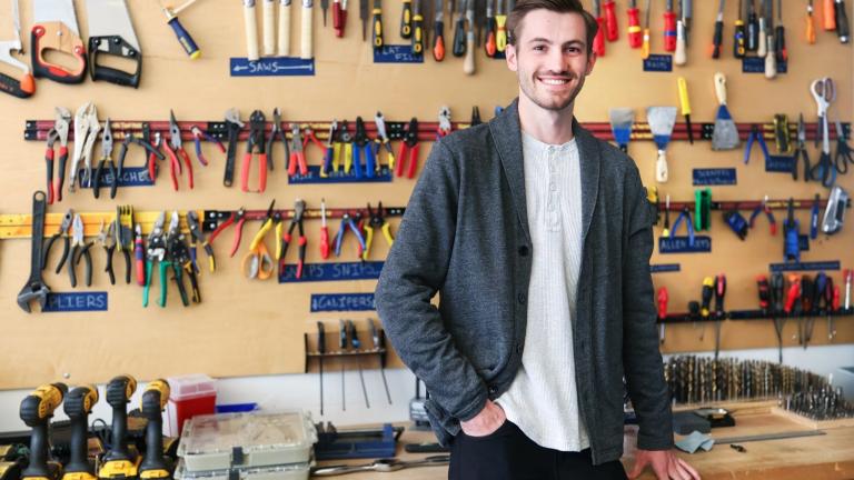 Before coming to MIT, 2024 MAD Design Fellow Zane Schemmer, who grew up in the mountains of Utah, earned a BS and MS in civil and environmental engineering from the University of California at Berkeley, where his graduate work focused on seismic design.