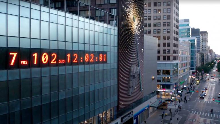 Union Square climate clock