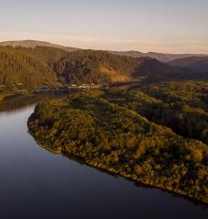 The town of Klamath, California, is located near the mouth of the Klamath River.