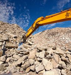 Concrete waste accounts for the majority of construction and demolition debris, representing over 60 percent of the total volume of more than 600 million tons in 2018.