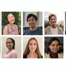 MIT undergraduates who participated in MCSC UROPs last fall include: (top row, left to right) Hannah Spilman, Claire Kim, Alfonso Restrepo, Cameron Dougal, and James Santoro; (bottom row, left to right) Tess Buchanan, Kezia Hector, Tamsin Nottage, and Ellie Vaserman.