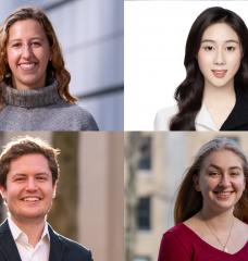 Clockwise from top left: Francesca Macchiavello Cauvi, Alice Ho, Ava Waitz, and Lucio Maria Milanese