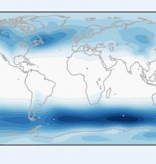 MIT researchers find that extratropical storm tracks — the blue regions of storminess in the Earth's middle latitudes — would change significantly with solar geoengineering efforts.