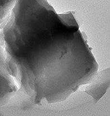 MIT chemical engineers designed a two-part catalyst that can convert methane gas to useful products. The catalyst consists of iron-modified aluminum silicate plus an enzyme called alcohol oxidase (enzyme not pictured).