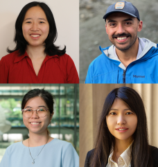 (Top row, left to right:) Lillian Chin and Neil Dalvie
(Bottom row, left to right:) Suong Nguyen and Yirui Zhang