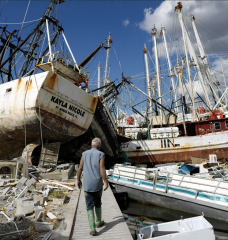 Hurricane Ian made landfall in Florida in October 2022 as a Category 5 storm.