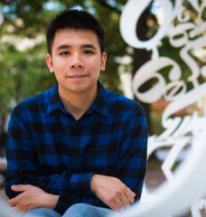 “My goal is to create programmable artificial structured topological materials, which can directly be applied as a quantum computer,” says MIT grad student Thanh Nguyen.