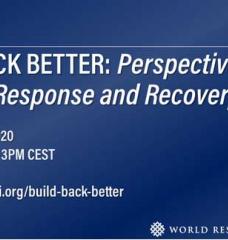 Build Back Better: COVID-19 Response and Recovery