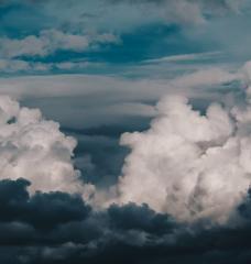 Sky with dark clouds