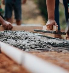 A model developed at MIT suggests that a natural carbon uptake process in concrete could offset 5 percent of the CO2 emissions generated from the cement used in U.S. pavements.