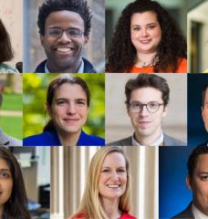 Top row, from left to right: Tamara Broderick, Michael James Carbin, Christina Delimitrou, and Netta Engelhardt. Middle row, left to right: Robert Gilliard Jr., Heather Janine Kulik, Nuno Loureiro, and Robert Macfarlane. Bottom row, left to right: Ritu Raman, Ellen Roche, and Justin Wilkerson.