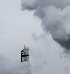 Cement, iron and steel, and chemicals account for about 20 percent of global CO2 emissions. Emissions from these industries are notoriously difficult to abate because, in addition to emissions associated with energy use, a significant portion of industrial emissions come from the process itself. Pictured here is a steel mill in Pennsylvania. 