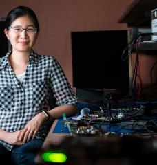 Associate professor Vivienne Sze is bringing artificial intelligence applications to smartphones and tiny robots by co-designing energy-efficient hardware and software.